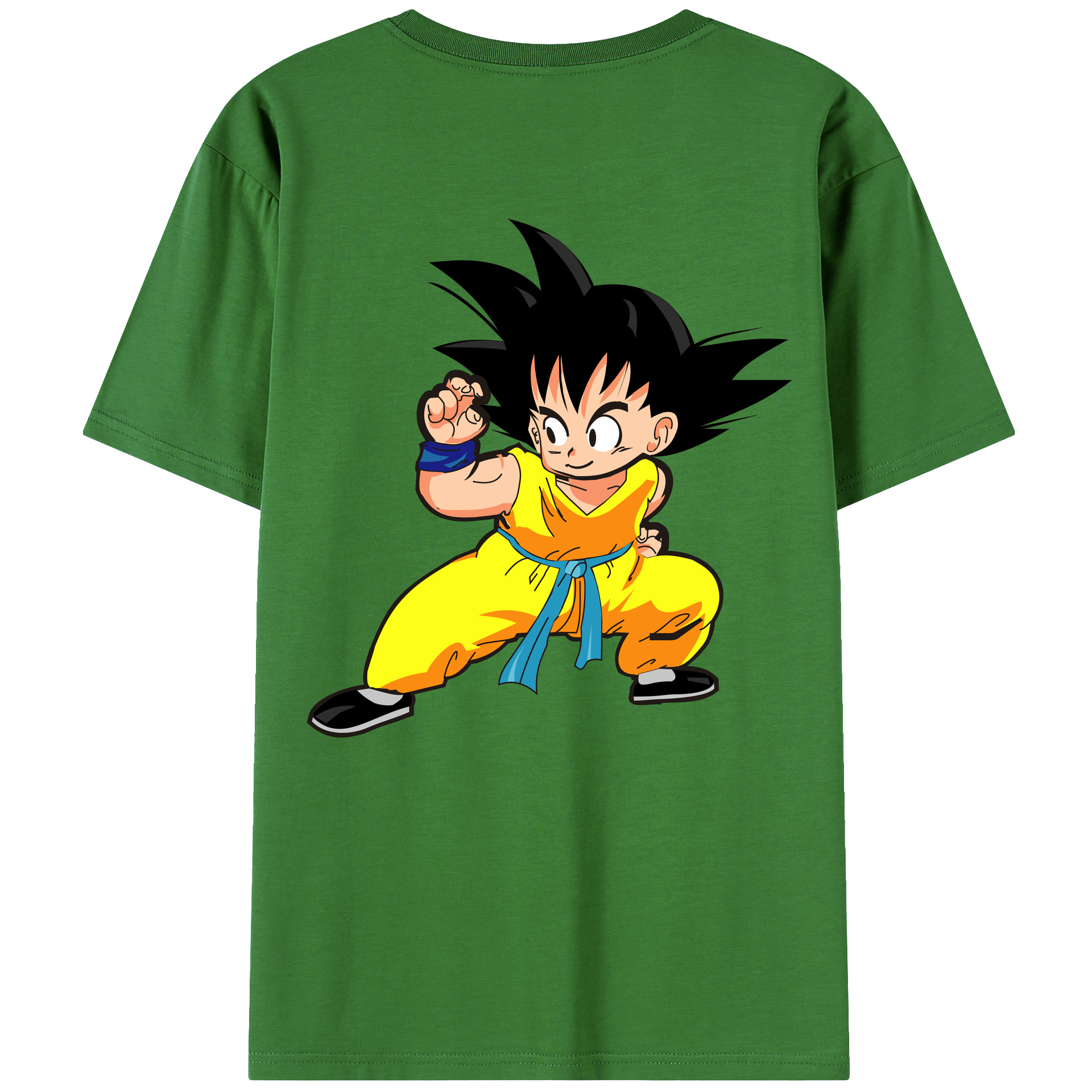 （画像用） ドラゴンボール 孫悟空（そん ごくう）Son Goku カカロット DRAGON BALL Kakarotto レディース半袖Tシャツ(バックプリント)